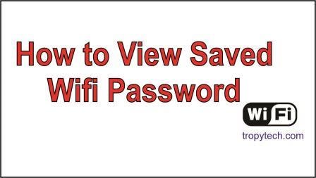 How to View Saved WiFi Password