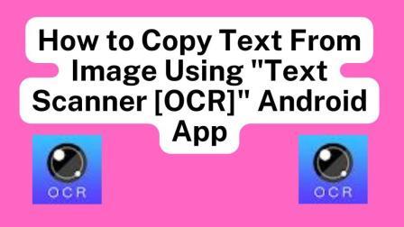 How to Copy Text From Image Using Text Scanner OCR Android App