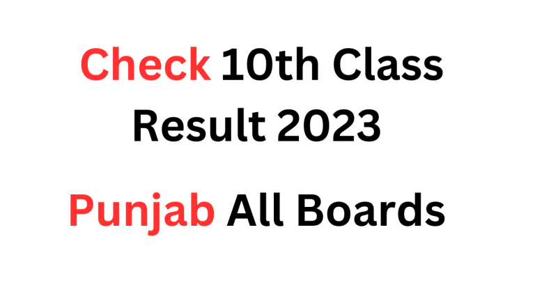 Matric Result 2024 Punjab All Boards – 10th Class Result 2024